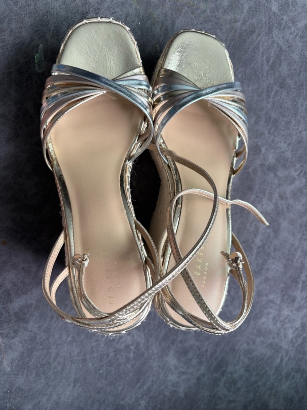 Ted Baker London Arabella Platform Wedge Sandal Size 9 New - Picture 5 of 7